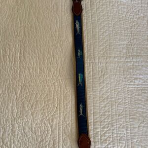 Blue Fish Patterned Belt